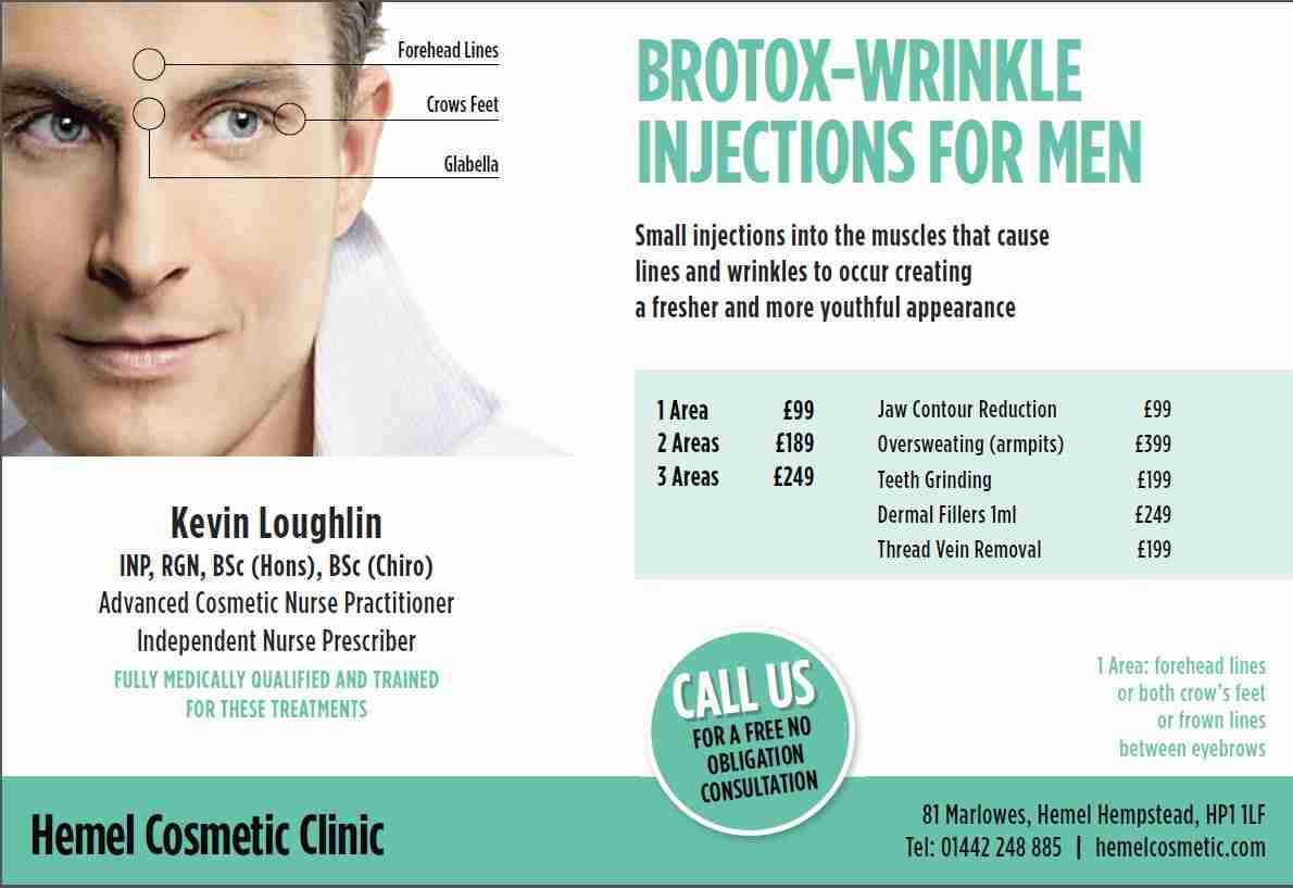 Botox wrinkle injections for men